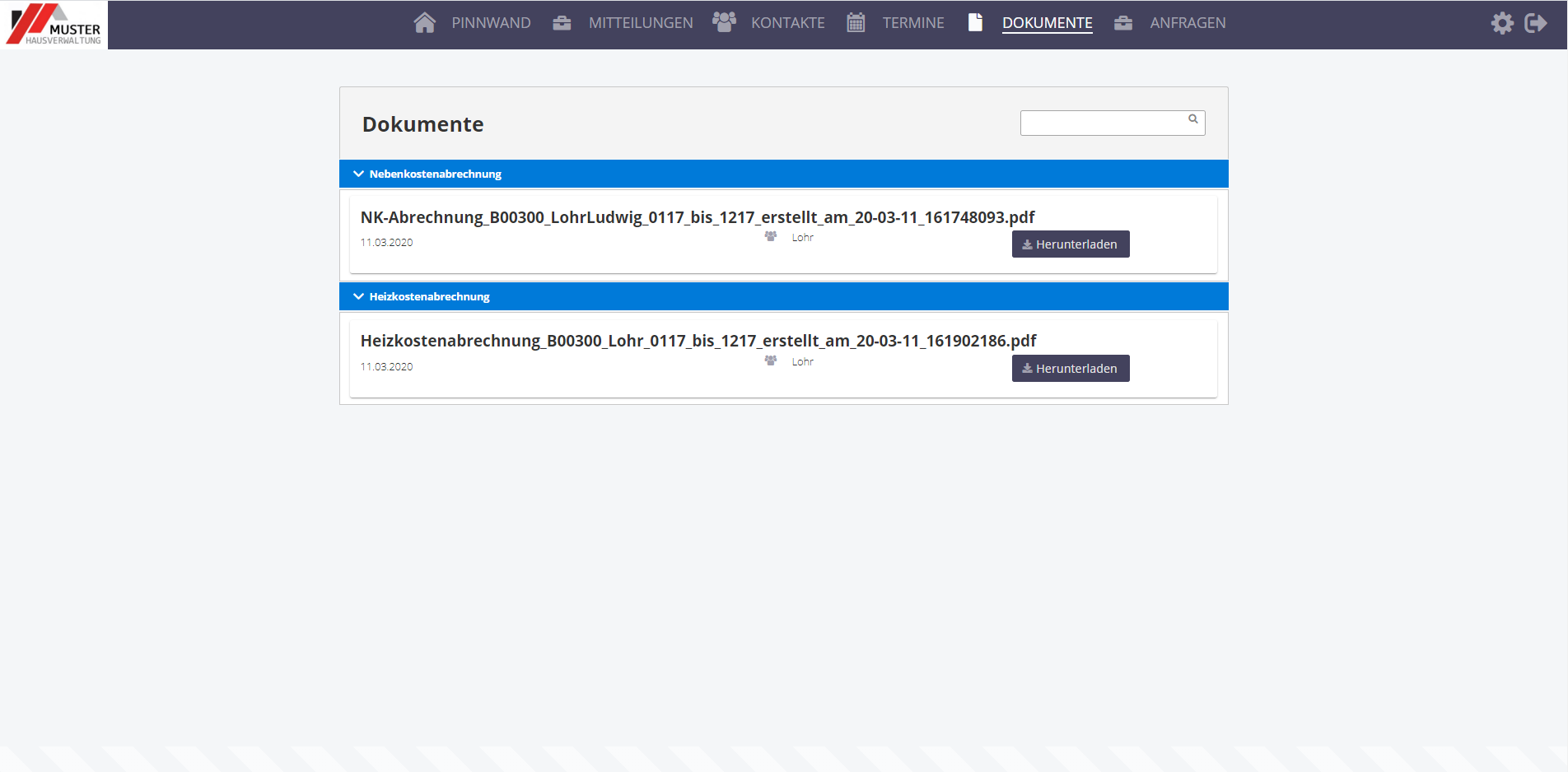 Win-CASA-Portal-Dokumente